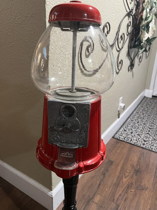 Vintage Carousel 37.5” Tall Gumball Machine on Pedestal RCD