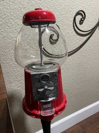 Vintage Carousel 37.5” Tall Gumball Machine on Pedestal RCD
