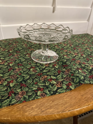 Vintage Fostoria Sawtooth Bon Bon Dish on stand -RCD|121428