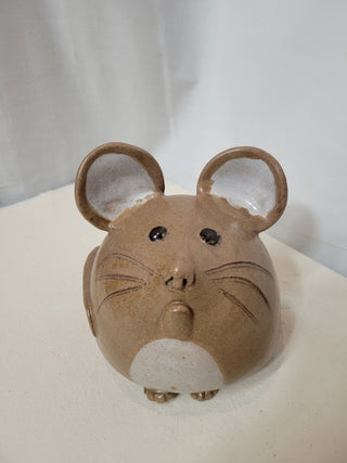 Large Clay Pottery Mouse, Signed Chadwick RCD|82853