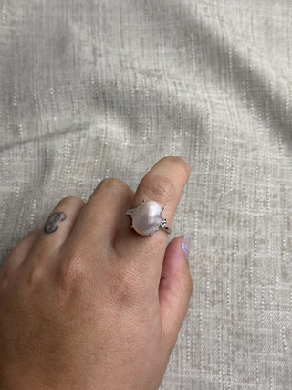 Flower Agate ring