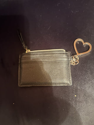 Victoria's Secret Black and Gold Key Card Holder with Hearts Detail #62 VV MTS
