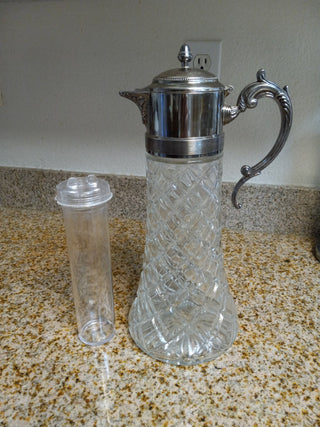 SZ Vtg Crystal Water/Wine Decanter RCD