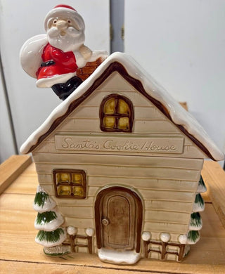 Santa rooftop cookie jar, RSV|120856