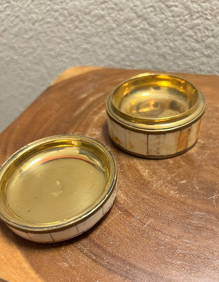 Bone and brass trinket box RSV|103285