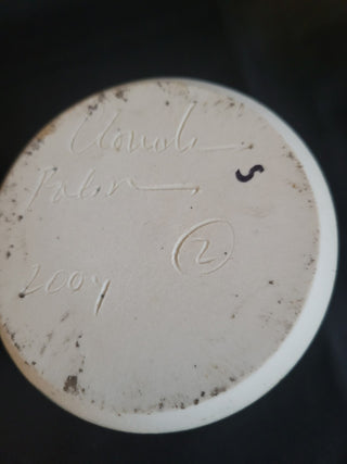 Clouds Folsom Pottery Candle Holder & Glass Chimney RCD|115425