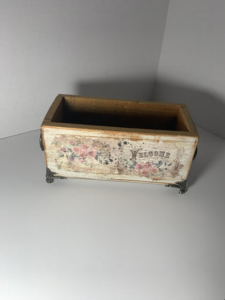 Decoupage box with handles|50698