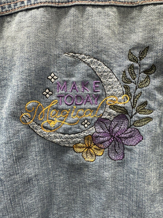 Embroidered jacket Make Today Magical  Size L  #SM