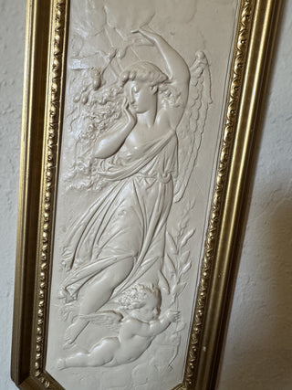 Vintage Dart Angel Cherub Wall Plaque MTS|103840