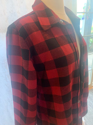 Orvis black/red checkered jacket w/pockets|127613