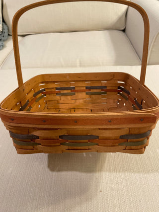 Red blue and green pie basket, Longaberger  RSV