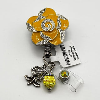 Yellow Rose Retractable Badge Holder|74775