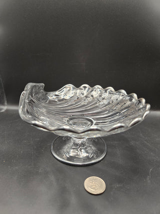 VNT "Blossom Time" Sterling Silver Overlay Candy Dish Fol