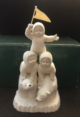 Snowbabies Christmas 9" Figurine Vtg 1999 Celebrate #62 VV MTS|95147