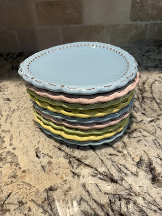 Pastel Easter Egg Shaped Plate RCD