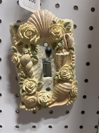 Seashell light switch cover