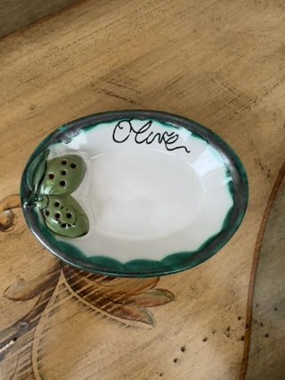 AJ - Olive Dish with Toothpick Holders