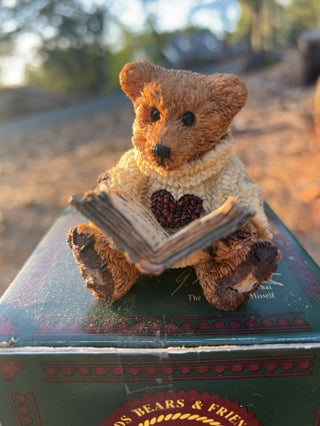 ORIGINAL BOX Boyds Bears "Wilson with Love Sonnets" figurine