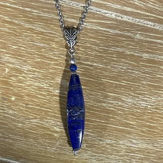 lapis lazuli drop pendant 16" chain, RSV
