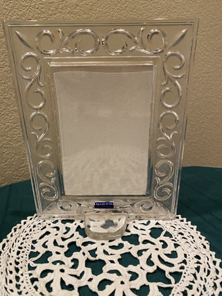 Marquis Waterford lead crystal frame w/ art