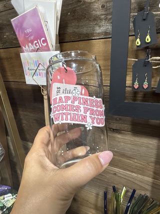 Happiness Comes in Waves Glass Cup Only|79862