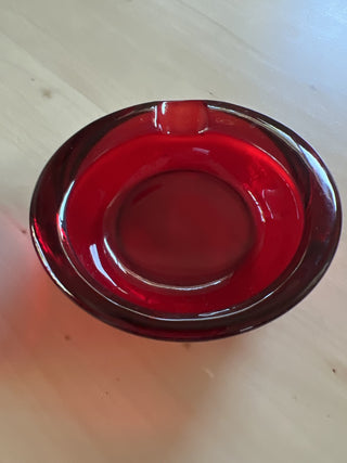 Viking MCM Ruby orb ashtray small SET OF 2 - RSV|104695