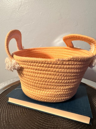 Basket Cotton Rope Melon MTS
