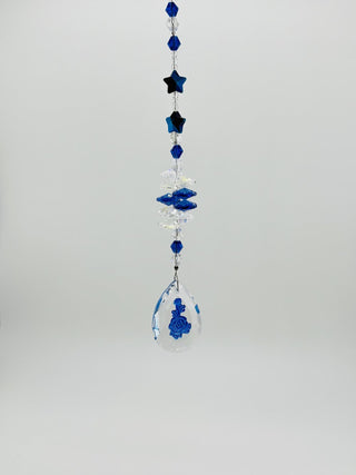 Handmade Royal Blue Rose Suncatcher|76338