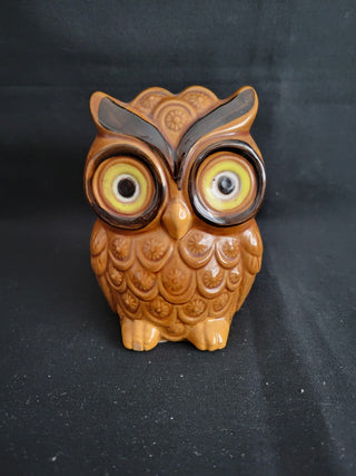 4-3/4" Vintage Ceramic Owl Paper Napkin Holder RCD