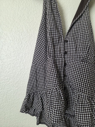 NEW! Hollister 100% cotton brown gingham halter RSV|161218
