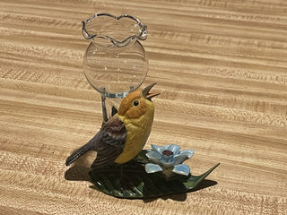 5"x4.5" Petit Choses Bird/ Flower Vase--SP RCD