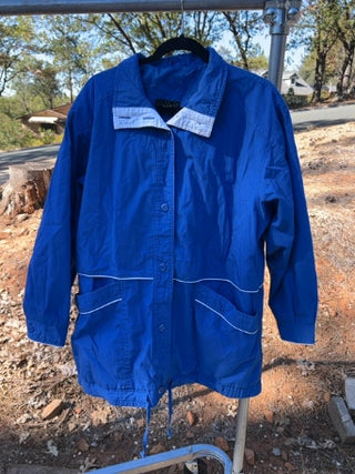 JP Vintage Mariel II 1990s royal blue utility windbreaker Size 16W