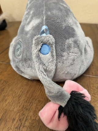 Disney Store Exclusive Eeyore 18" Plush Toy w Detachable Tail Winnie the Pooh