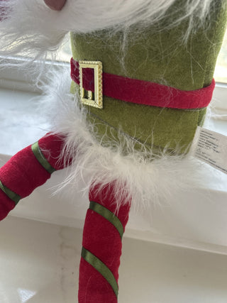 Sitting Plush Gnome Christmas Figure-RSV|126850
