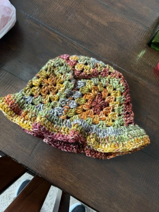 Nature Colors Crochet Bucket Hat