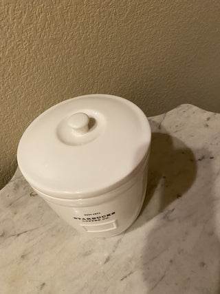 2002 Starbucks Abbey Barista ceramic canister RCD|158830