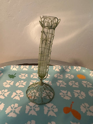 Bud Vase Green Wire MTS|115200