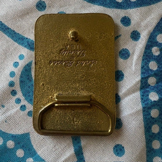 Solid Brass Vintage USA Trinity Belt Buckle MTS|88625