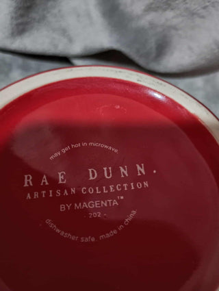 Rae Dunn Red Merry Mug rsv