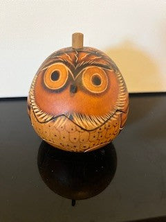 #2590 Owl Gourd Container RSV