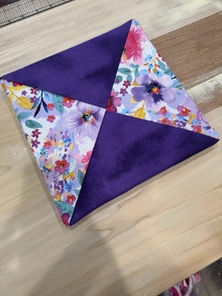 Hot Pad 9.5x9.5 - Purple Flowers