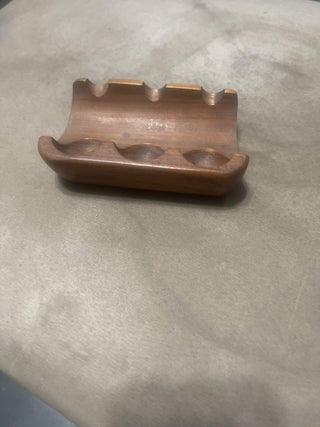 vintage teak Denmark 3 holder pipe stand rsv