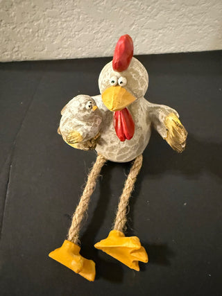 Chicken sitter with baby chicken  RCD