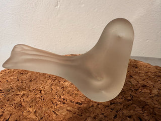 Bird Art Glass Frosted Dove MTS