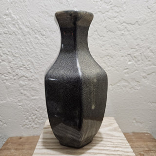 Blue and Gray Fluted Ceramic Vase (BRI)|46771