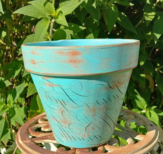 Hand Painted  Pot