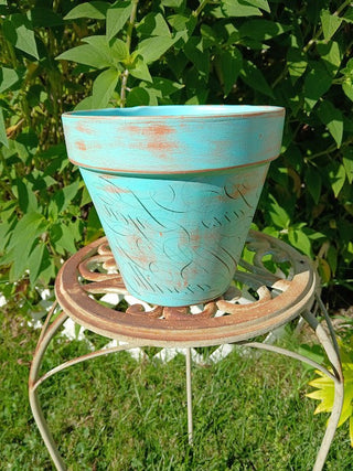 Hand Painted  Pot