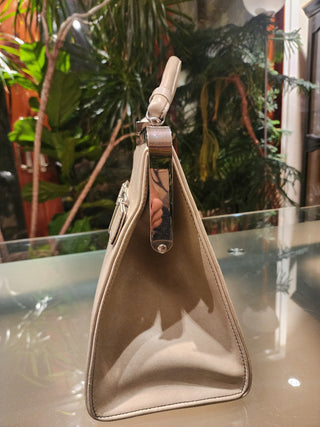 1960s Purse Vinyl Ivory w/ buckles RSV