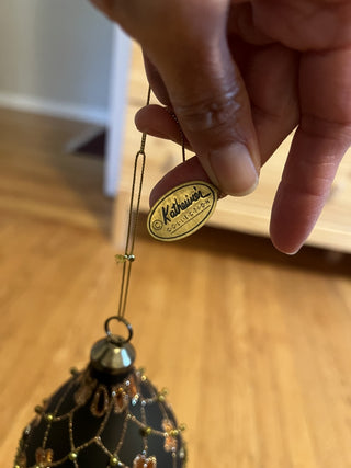 Elegant Green Glass Ornament B-18 MTS|132871