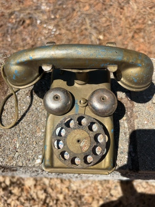 Vintage Tin Toy Speedphone Telephone